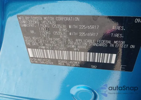 2018 Toyota Rav4 Xle z USA, uszkodzony, nr VIN JTMWFREV1JJ724891